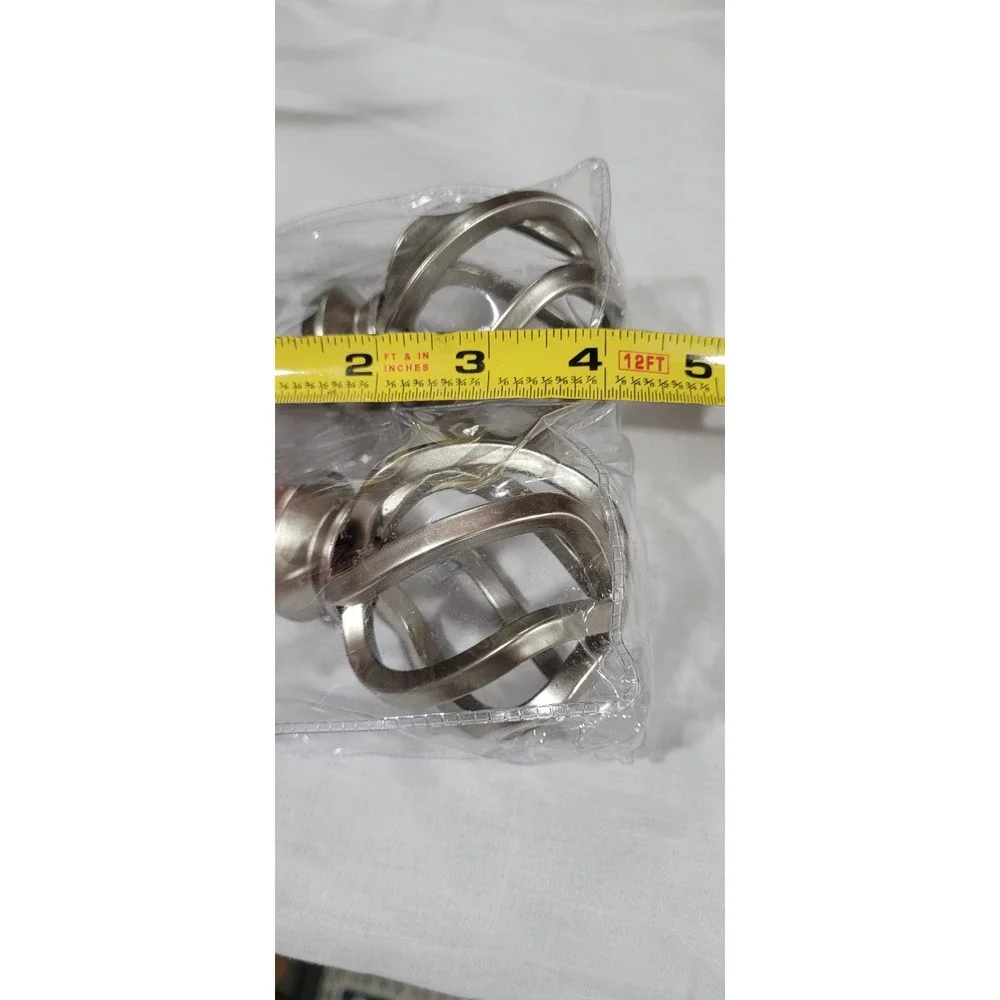 NEW Cambria Premier Finials Graphite Cage Metal For Curtin Rods